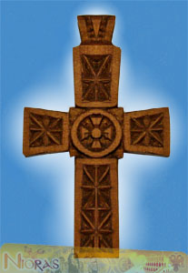 Engraved Wooden Cross 1
