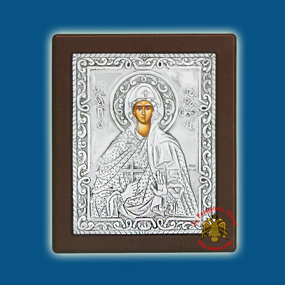 Saint Paraskeve Silver Holy Icon (New Subject)