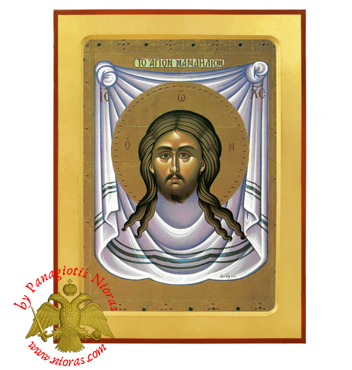 Christ Holy Napkin Byzantine Wooden Icon