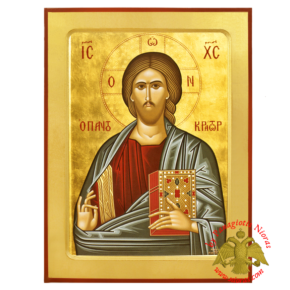 The Pantokrator Byzantine Wooden Icon