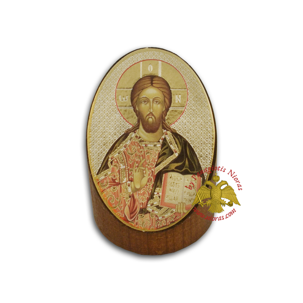Wooden Orthodox Icon of Christ 7x5cm