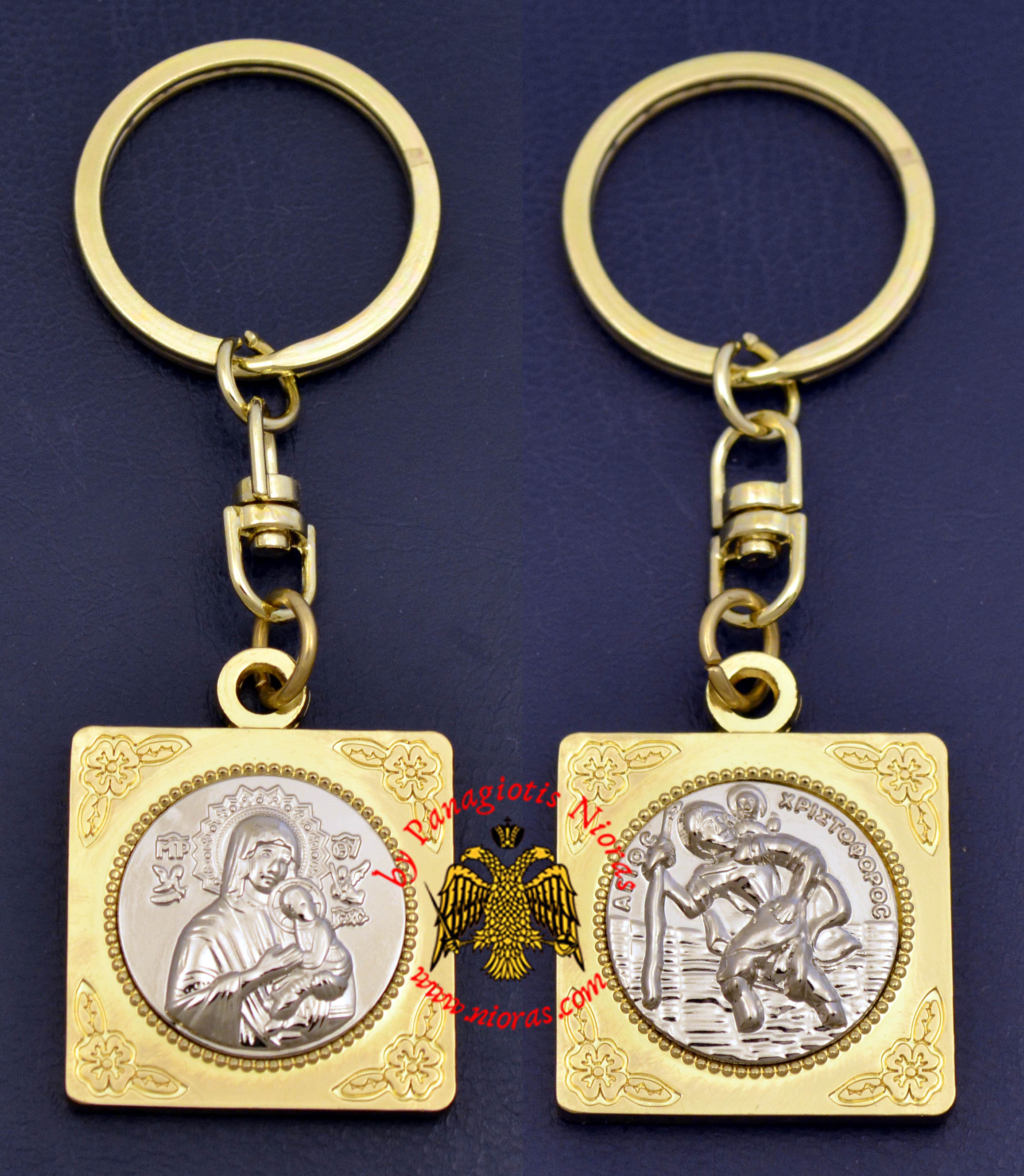 Orthodox KeyHolder Icon Gold Plated