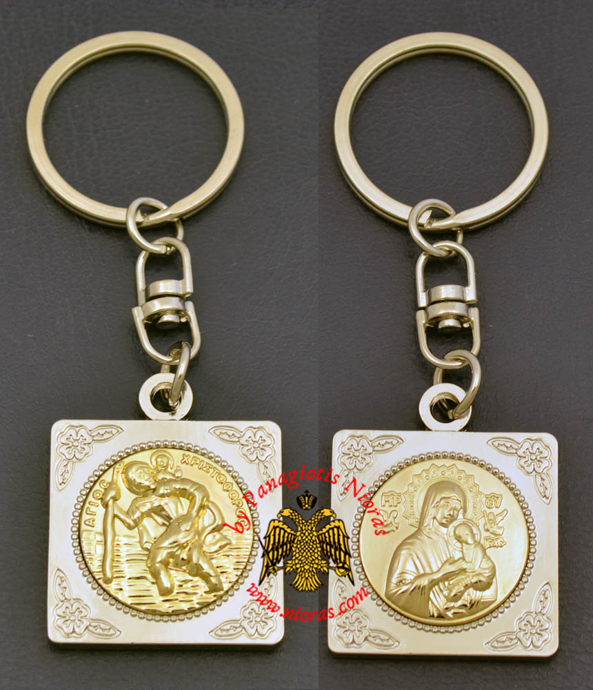 Orthodox KeyHolder Icon Silver Plated