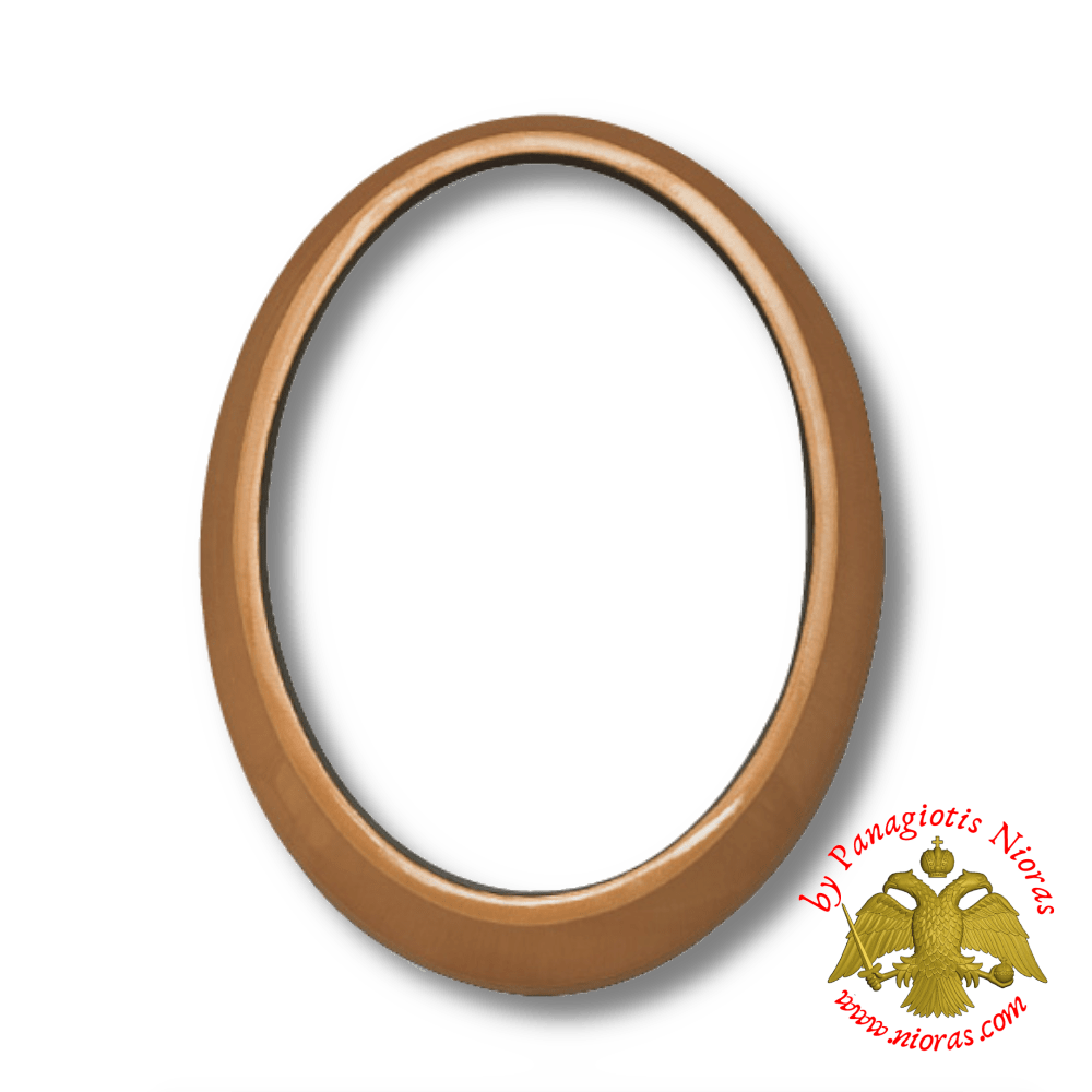 Cenotaph Oval Simple Style Bronze Metal Frame 11x15cm for Cemetery