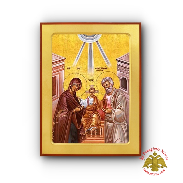 Αγία Οικογένεια Ξύλινη Βυζαντινή Εικόνα