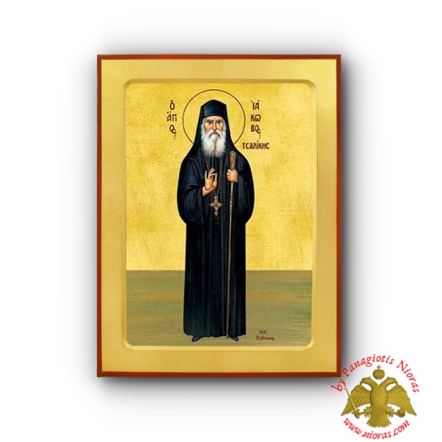 Saint James Tsalikes Byzantine Wooden Icon Full Figure by Matskas Basil