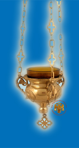 Angel Design Hanging Oil Candle Brass