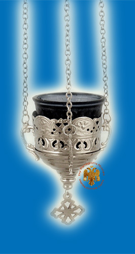 Lace Design B Hanging Oil Candle Nickel
