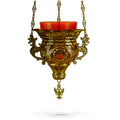 Orthodox Vigil Oil Candle Byzantine N3 Antique