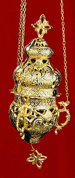 Gianiotino Style A Gold Plated Hanging Oil Candle