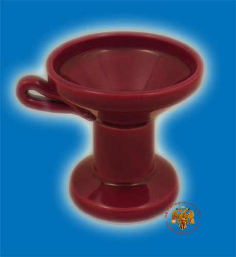 Orthodox Incense Burner Ceramic Red
