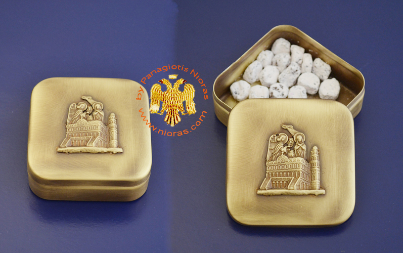 Incense Box with Orthodox Annunciation of Tinos on the Top Cup