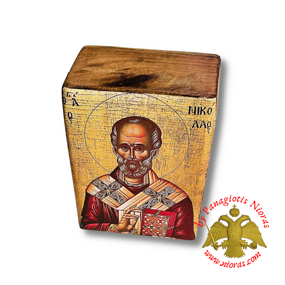 Saint Nikolas Orthodox Incense Wooden Box 10x15x6cm