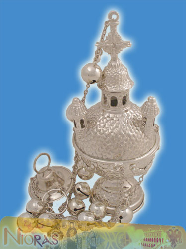 Russian Style A' Ecclesiastical Censer Silver Plated