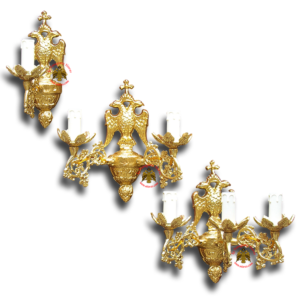 Sconce for Church With Byzantine Eagle Design C'