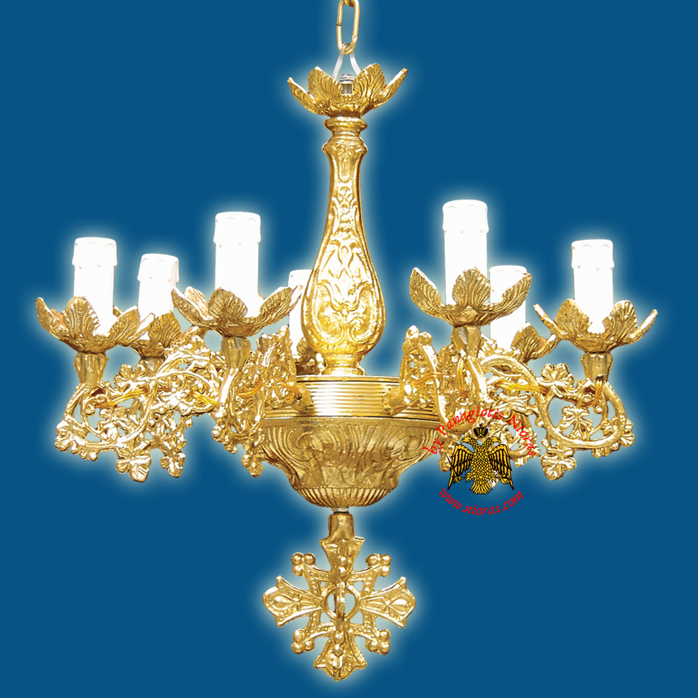Orthodox Church Chandelier for 7 Electric Lights