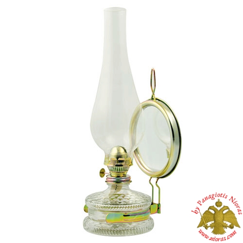 Glass Lamp for Parafinn or Kerosene Oil Base Clear No. 11
