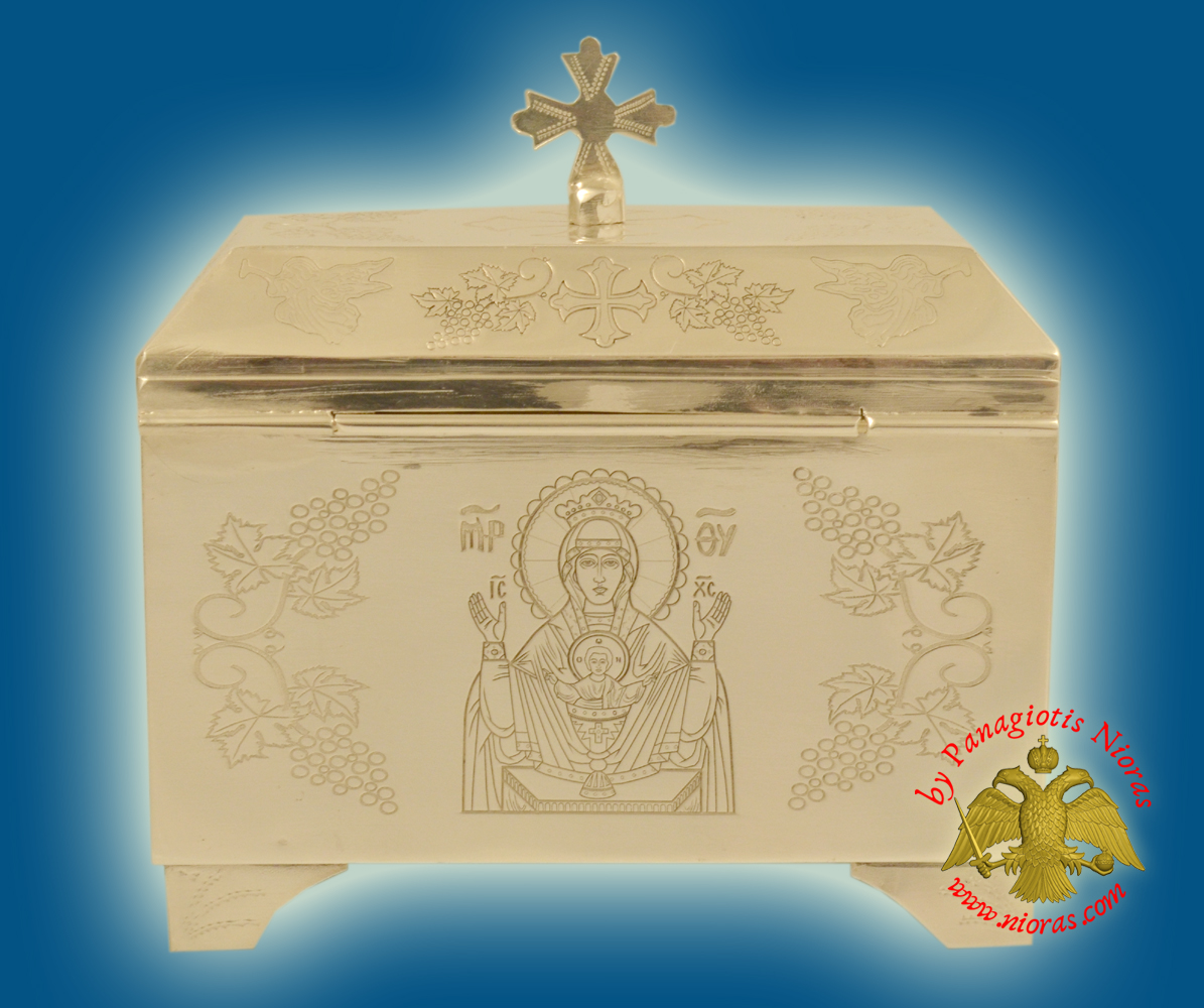 Reliquary or Relics Box - Saint George Tabernacle Silver Sterling