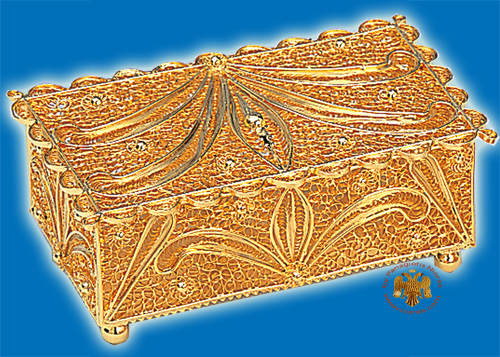 Tabernacle Filigree Box Gold Plated Design A