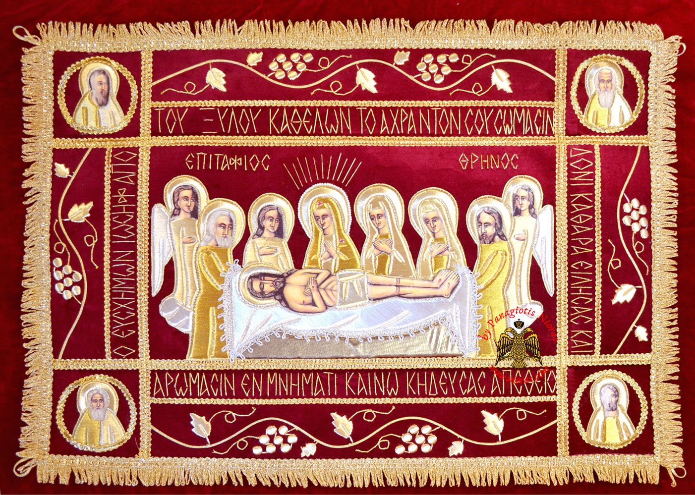 Epitaphios Cover With Golden Thread Full Embroidery 70x90cm
