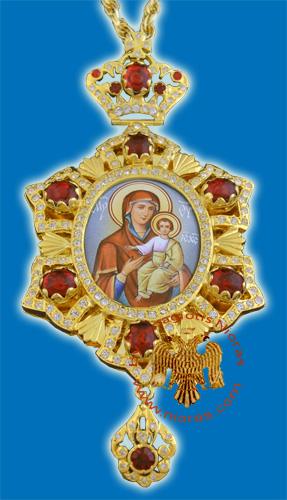Egolpion Design 03 Gold Plated With Hand Made Enamel Icon