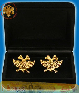Cufflinks Gold Plated Byzantine Eagle Design C
