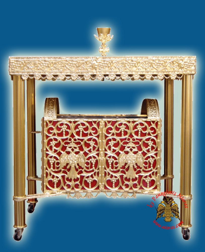 Ecclesiastical Rectangular Candelabrum alouminium Drawable for Sand 88x51x100cm