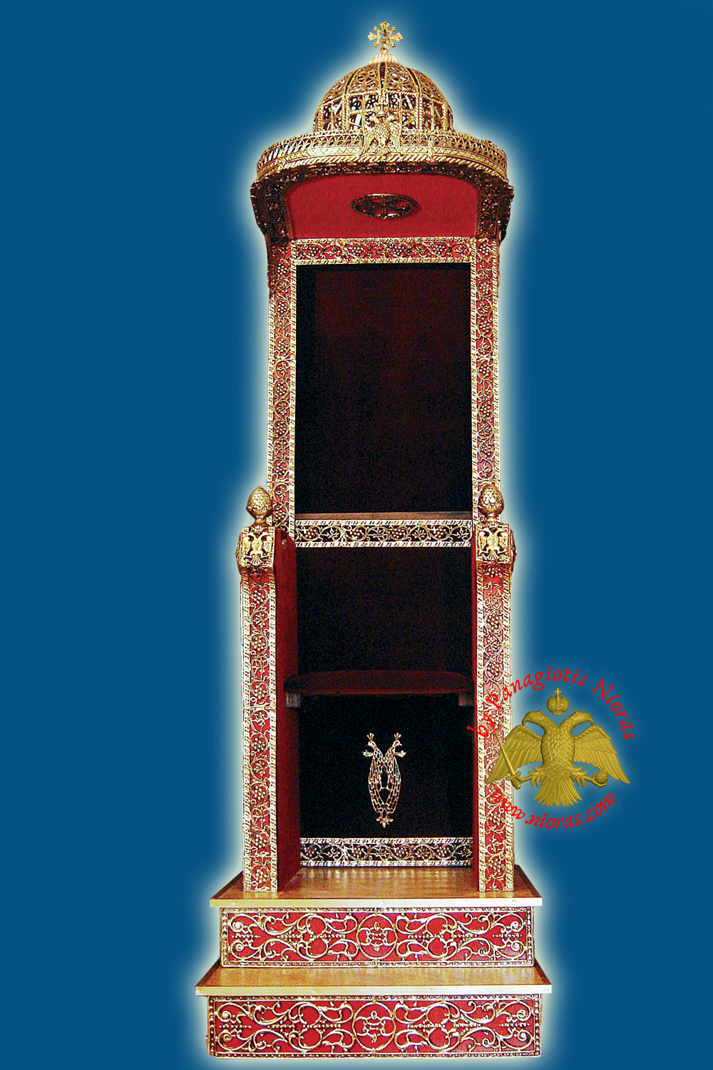 Orthodox Bishop Throne 80x120x240cm alouminium