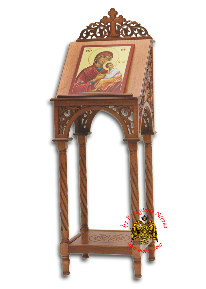 Hand carved Portable Icon Stand A Full Carved