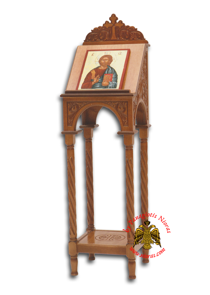 Hand Made Portable Icon Stand Β Carved on Wood