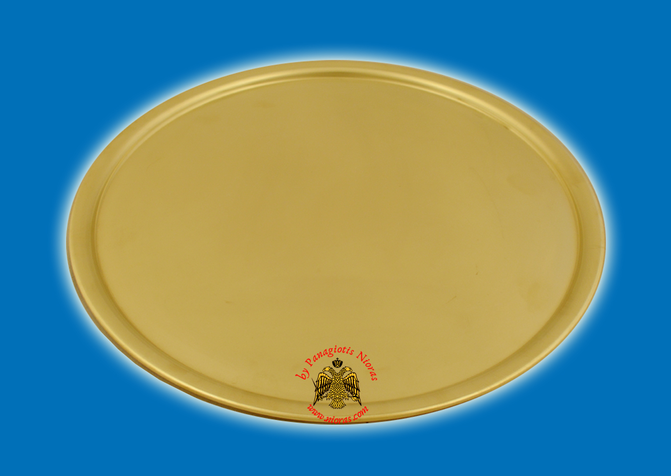 Brass Metal Disc For CandleHolders 30cm