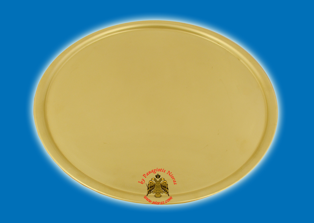 Brass Metal Disc For CandleHolders 25cm