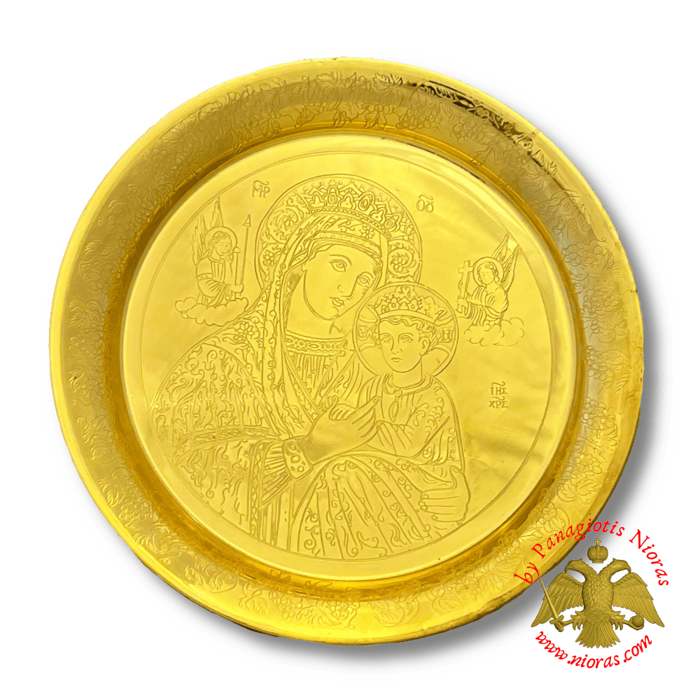 Andidoron Disc Theotokos Gold Plated