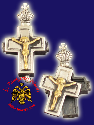 Neck Cross Silver 925 with Christ Cross_Fr84