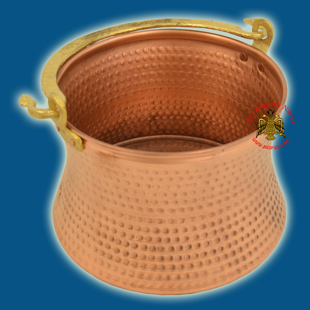 Metal Orthodox Holy Water Bowl for Theophany Day