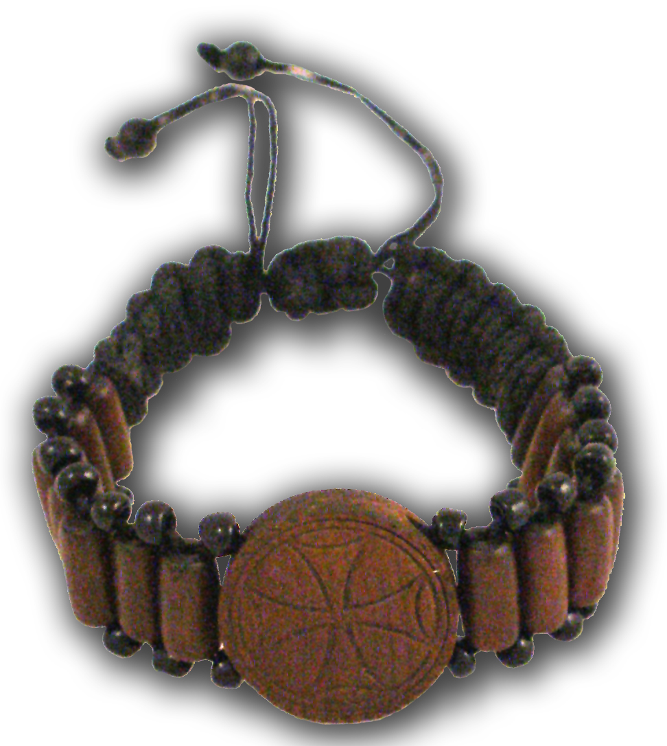 Hand Wrist Praying Rope with Wooden Cross E