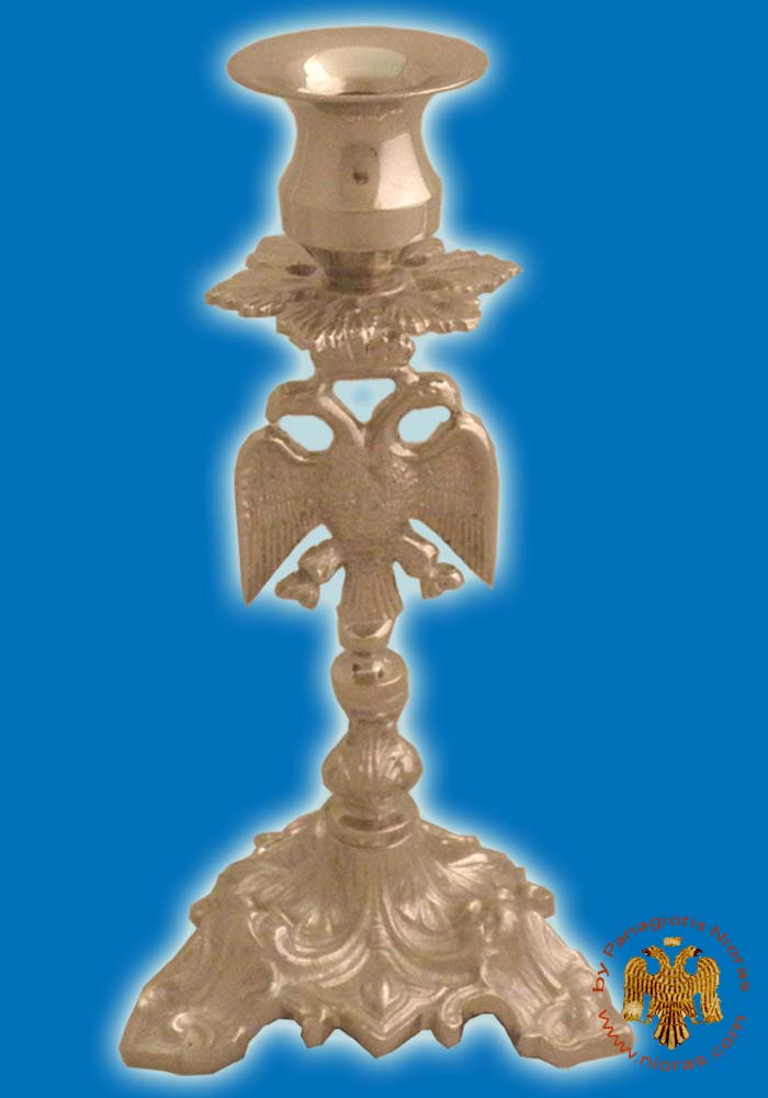 Altar Holy Table Candle Stand Eagle Design Nickel Plated