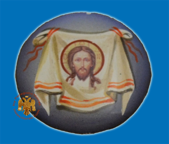 Enamel Round Holy Napkin Icon