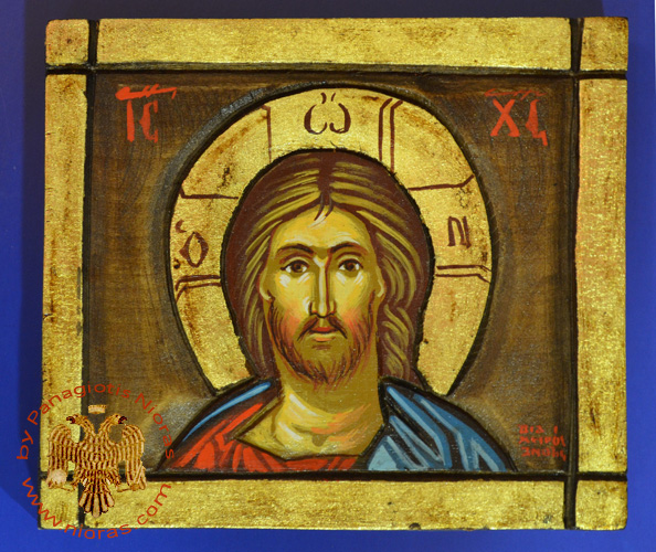 Hagiography Christ B Hand Painted Icon 10x16cm