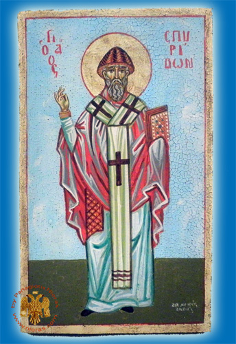 Hagiography Icon Saint Spiridon