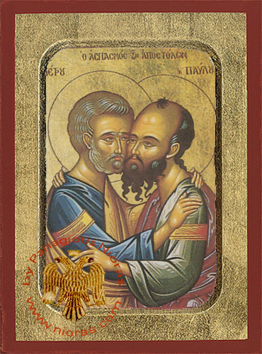 Peter and Paul the Apostles Embracement