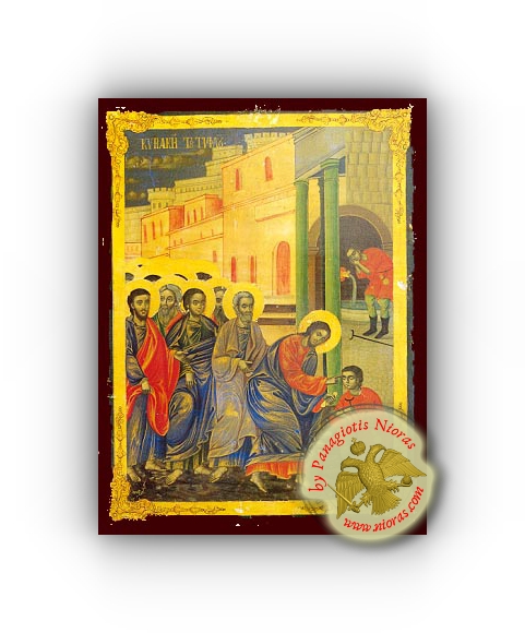 Sunday of the Blind Man - Neoclassical Wooden Holy Icon