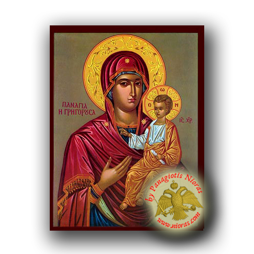 Theotokos Hodegetria, Gregorousa - Neoclassical Wooden Icon