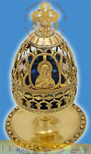 Artistic Theotokos Cup Design Bronze