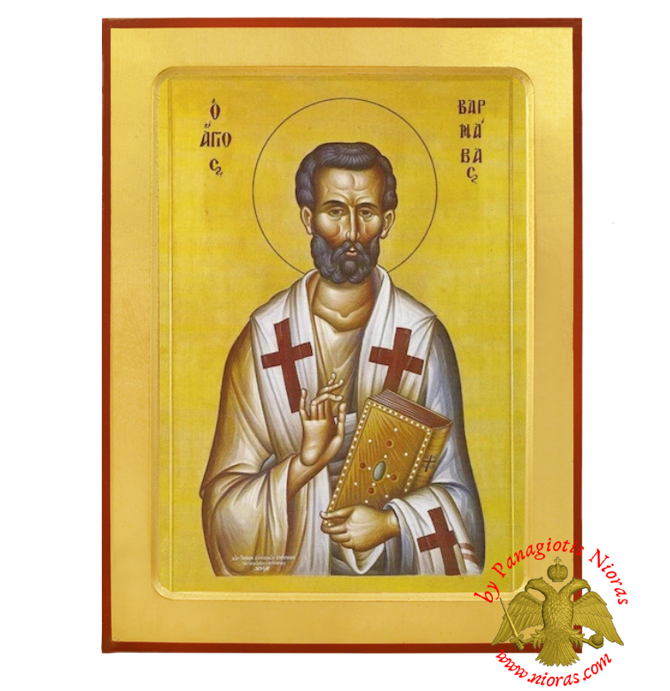 Saint Barnabas the Apostle Orthodox Byzantine Wooden Icon
