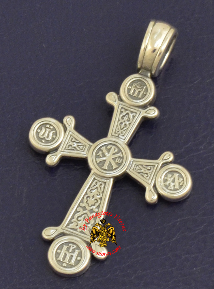 Byzantine Orthodox Cross Silver 925 ARXO Design for the Neck