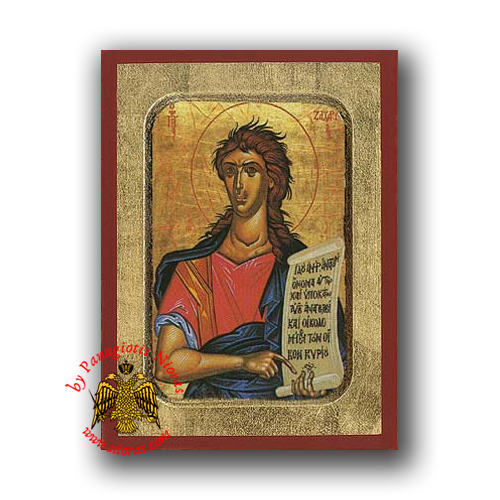 Zacharias the Prophet Byzantine Wooden Icon