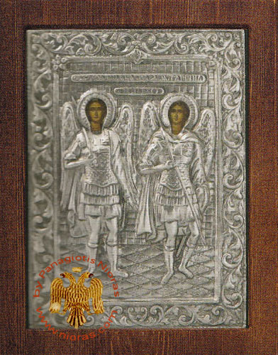 Archangels Silver Plated Icon
