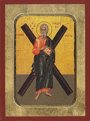 Andrew the Apostle with Cross