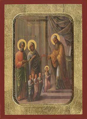 The Presentation of the Virgin in the Temple Old Icon